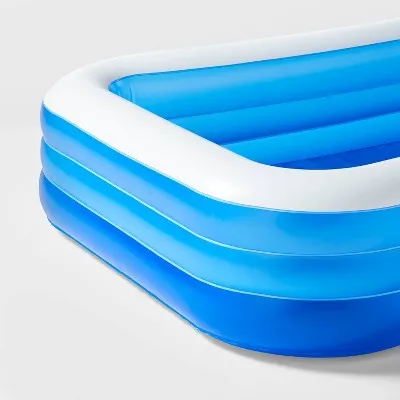 10' X 22" Deluxe Rectangular Family Inflatable Above Ground Pool - Sun Squad