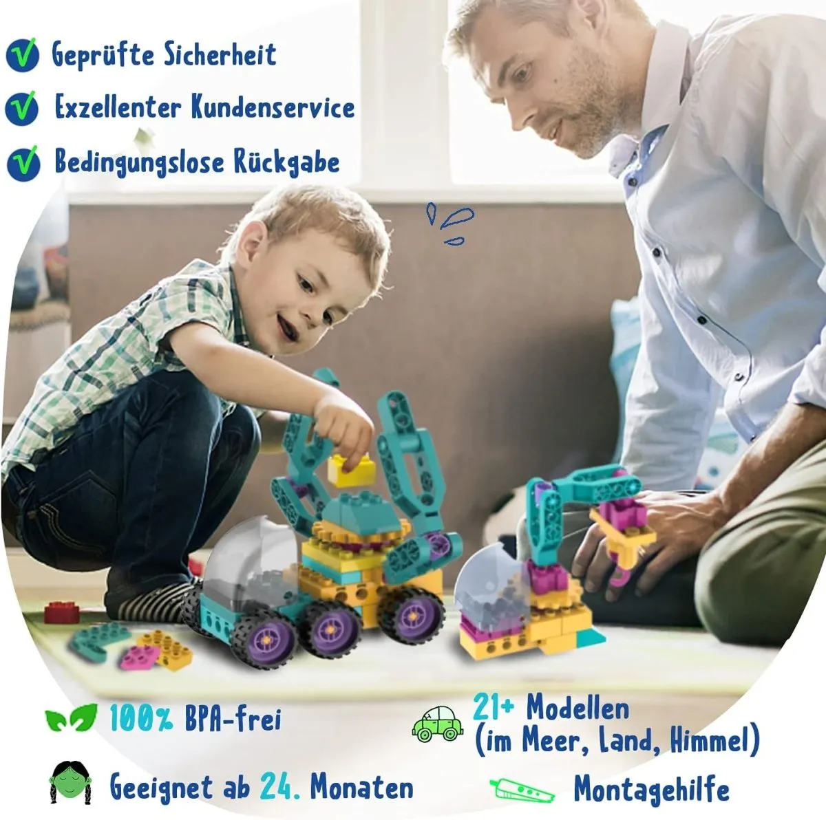 102-Piece DIY Set for Building Models