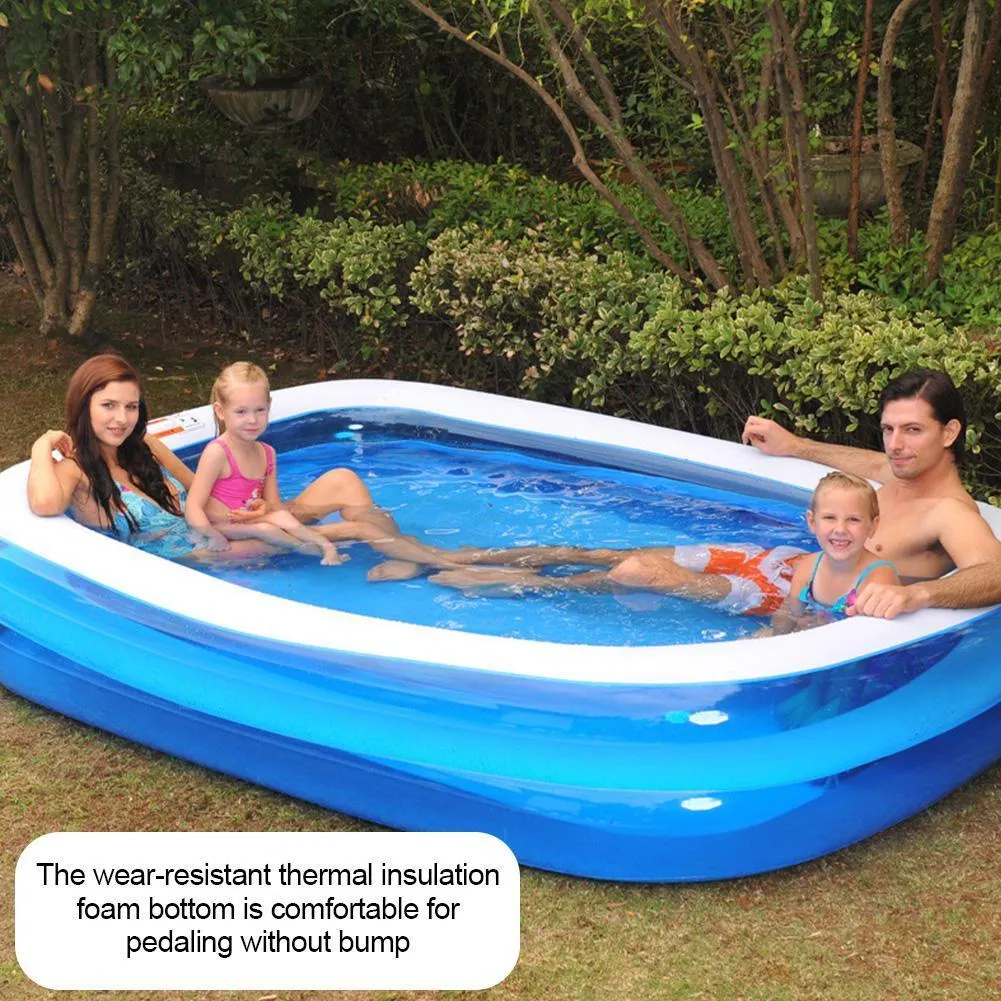 110/128/155CM Rectangular Inflatable Swimming Pool