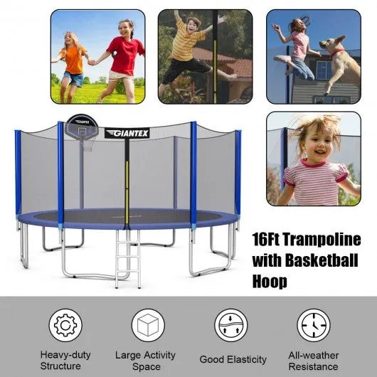 16ft  Bounce Jump Safety Enclosure Net