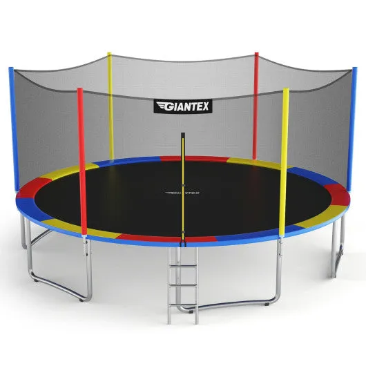 16ft Trampoline Combo Bounce Jump Safety Enclosure Net