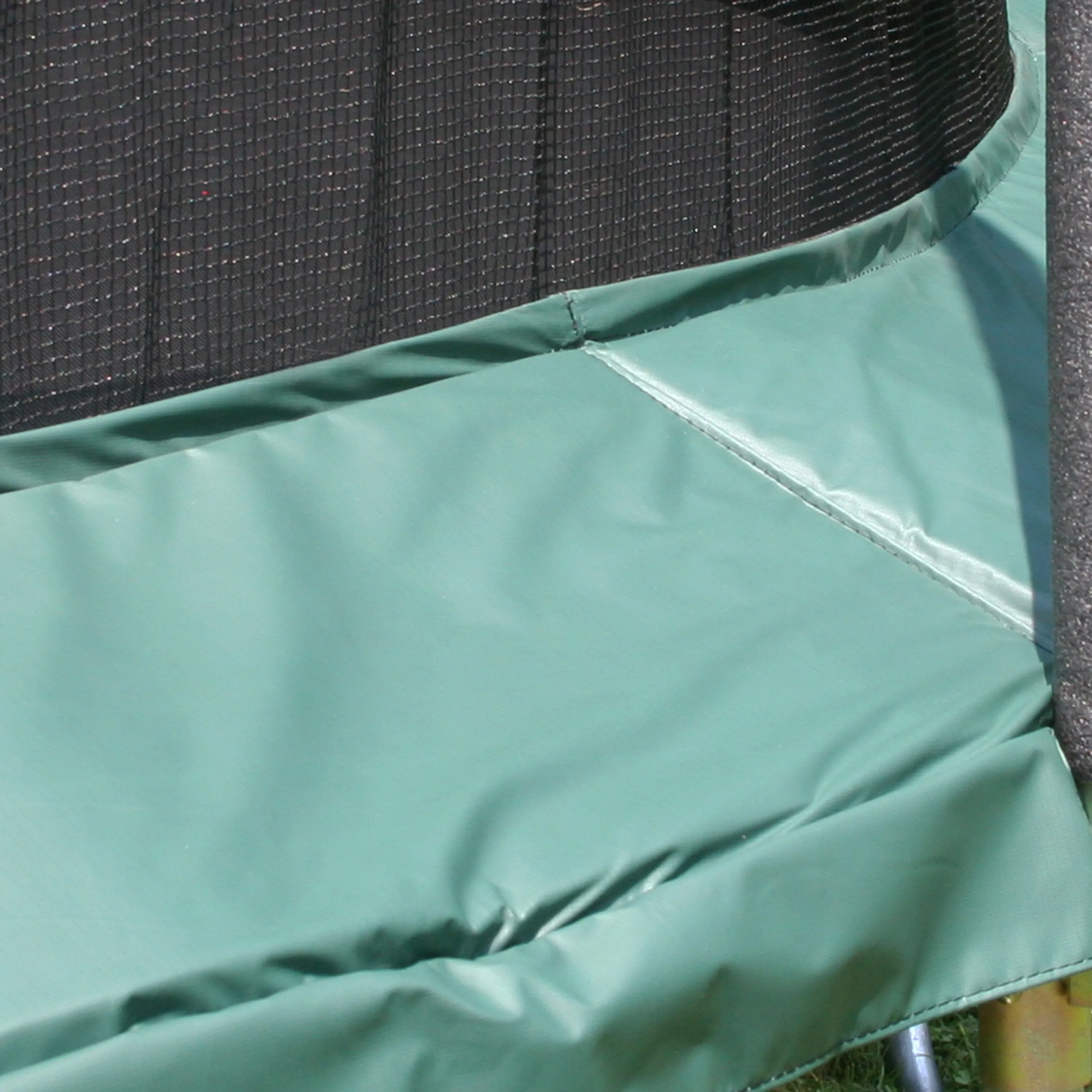 17' Oval Hunter Green Spring Pad for 6 Pole Enclosure