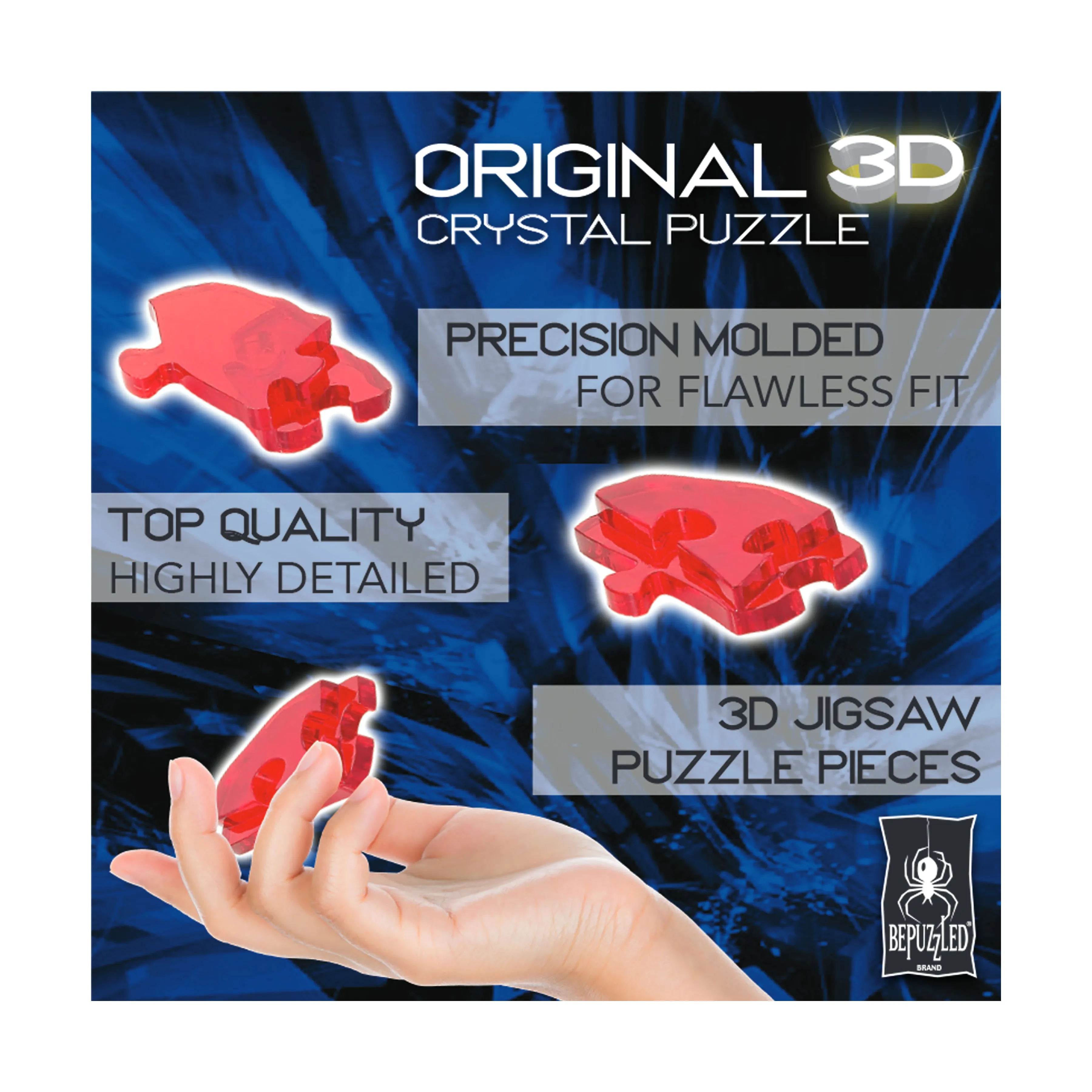 3D Crystal Puzzle - Eagle: 62 Pcs