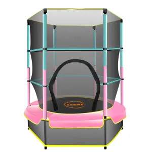 4.5ft Kids Trampoline with Safety Net & UV Padding - Kahuna