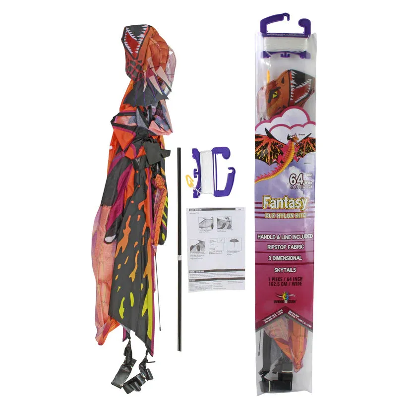 64" Pink Dragon FantasyFlyer Kite