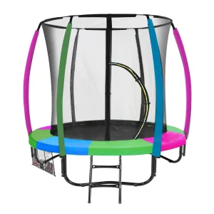 6ft Round Trampoline with Safety Net, UV Padding, Ladder - Kahuna