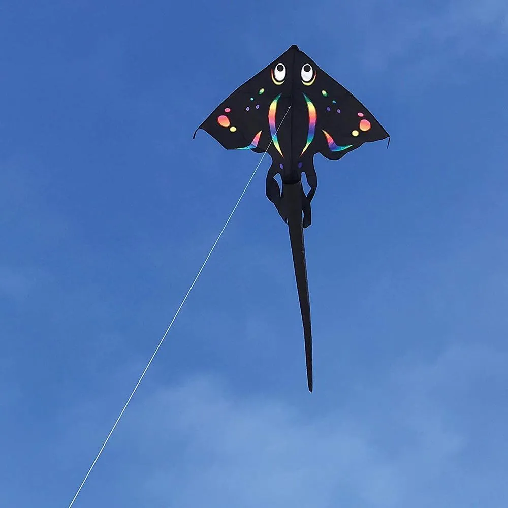72" Stingray Kite - Black