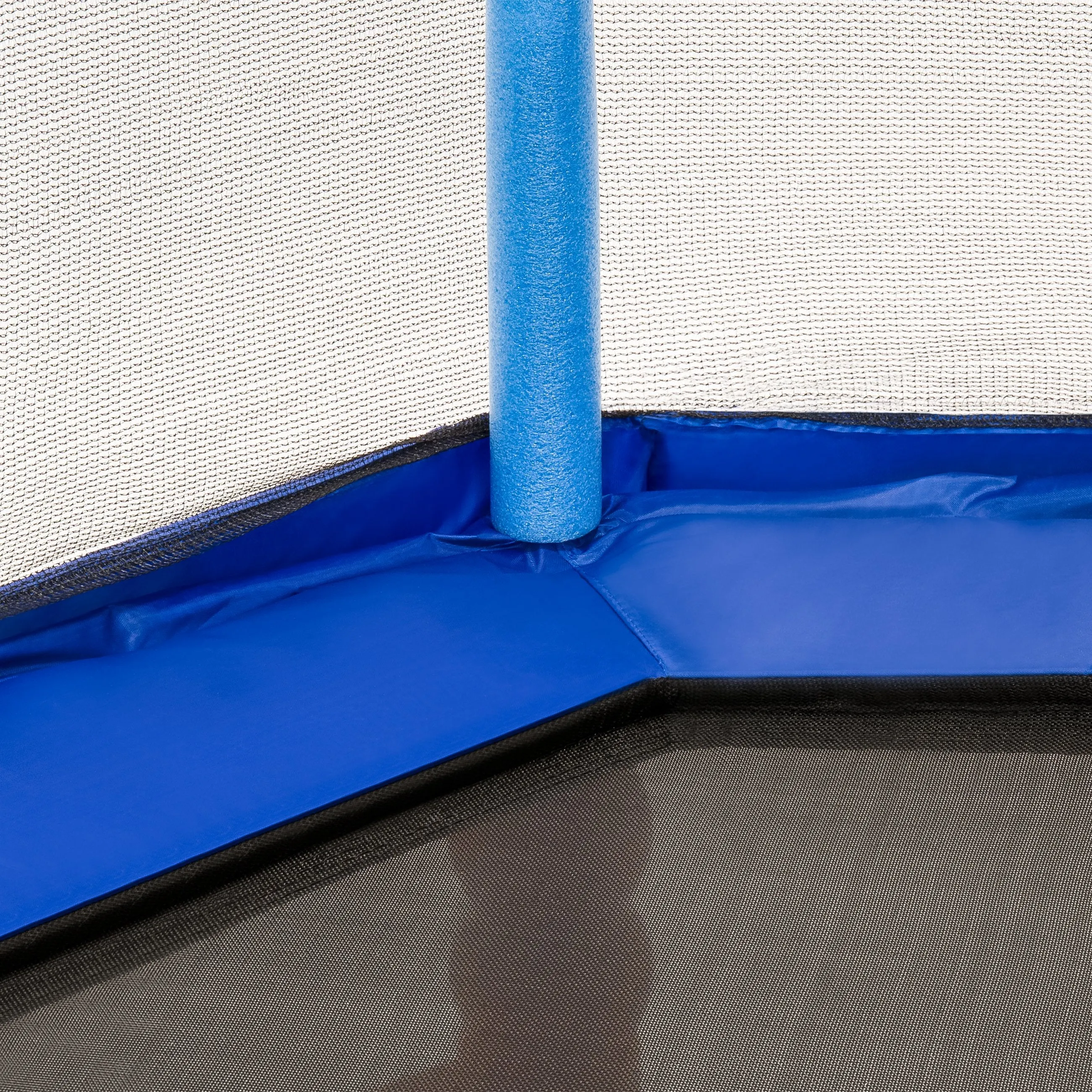 7ft Kids Indoor/Outdoor Mini Trampoline w/ Safety Net, Padding