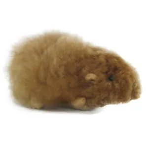 Alpaca Fur Stuffed Guinea Pig Small
