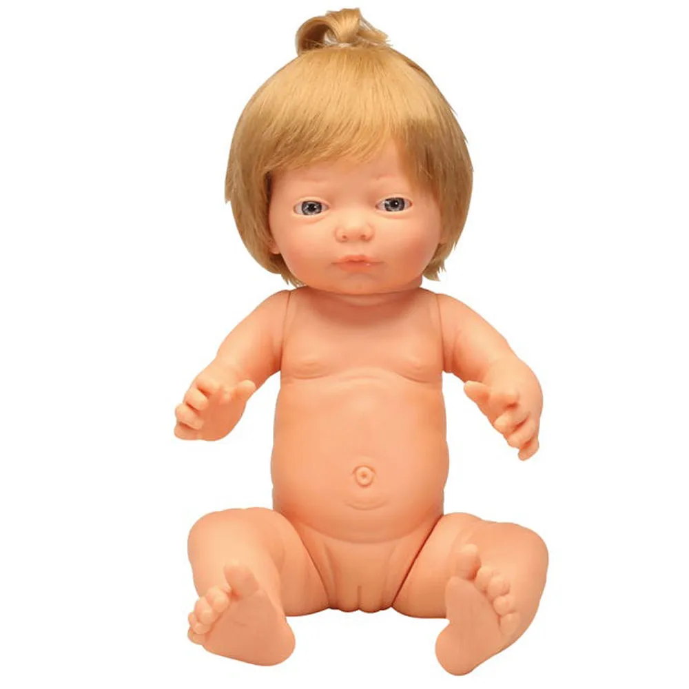 Anatomically Correct Baby Doll with Hair - Caucasian Girl
