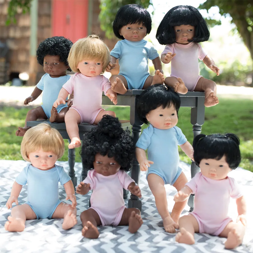 Anatomically Correct Baby Doll with Hair - Caucasian Girl