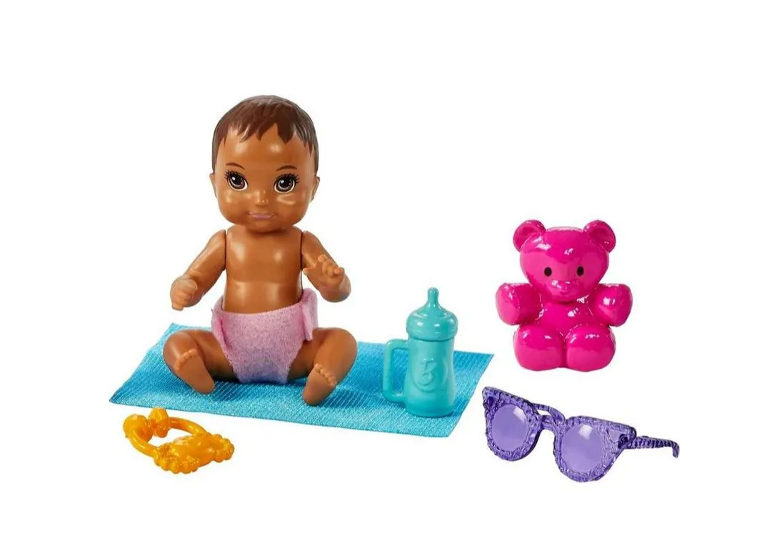 Barbie Skipper Babysitters Inc. Doll & Accessory Babysitter With Black Hair & Stroller
