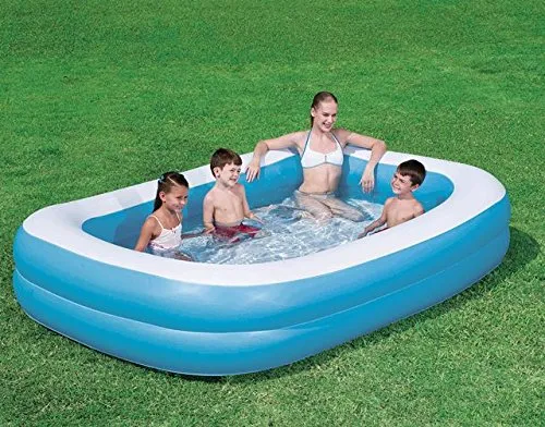 Bestway Blue Rectangular Family Pool (8'7" x 69" x 20"/2.62m x 1.75m x 51cm)