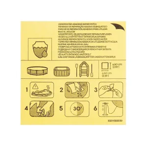 BestwayÂ® waterproof self-adhesive repair patches 6.5 x 6.5 cm 10 pieces