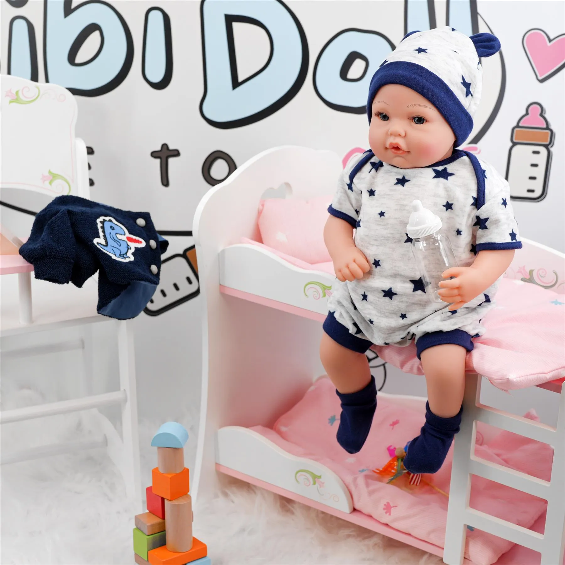 BiBi Outfits - Reborn Doll Clothes (Navy) (50 cm / 20")