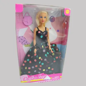 Defa Lucy Doll - Black Polka Dots Dress