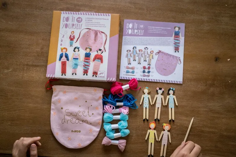 Do it Yourself Sweet Night Worry Dolls Kit by Djeco