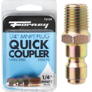 Forney 1/4 In. Male Quick Connect Pressure Washer Plug