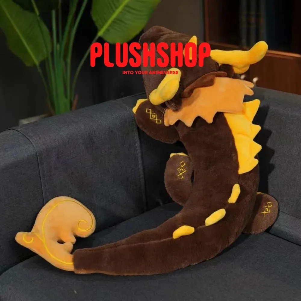 Genshin Impact &Honkai Starrail CharacterS Zhongli DanHeng themed dragon-shaped pillow