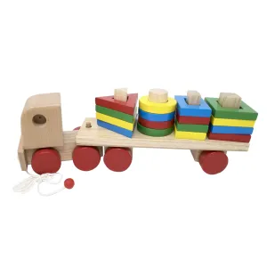 Geometric Shapes Stacking Truck (Single peg/shape)
