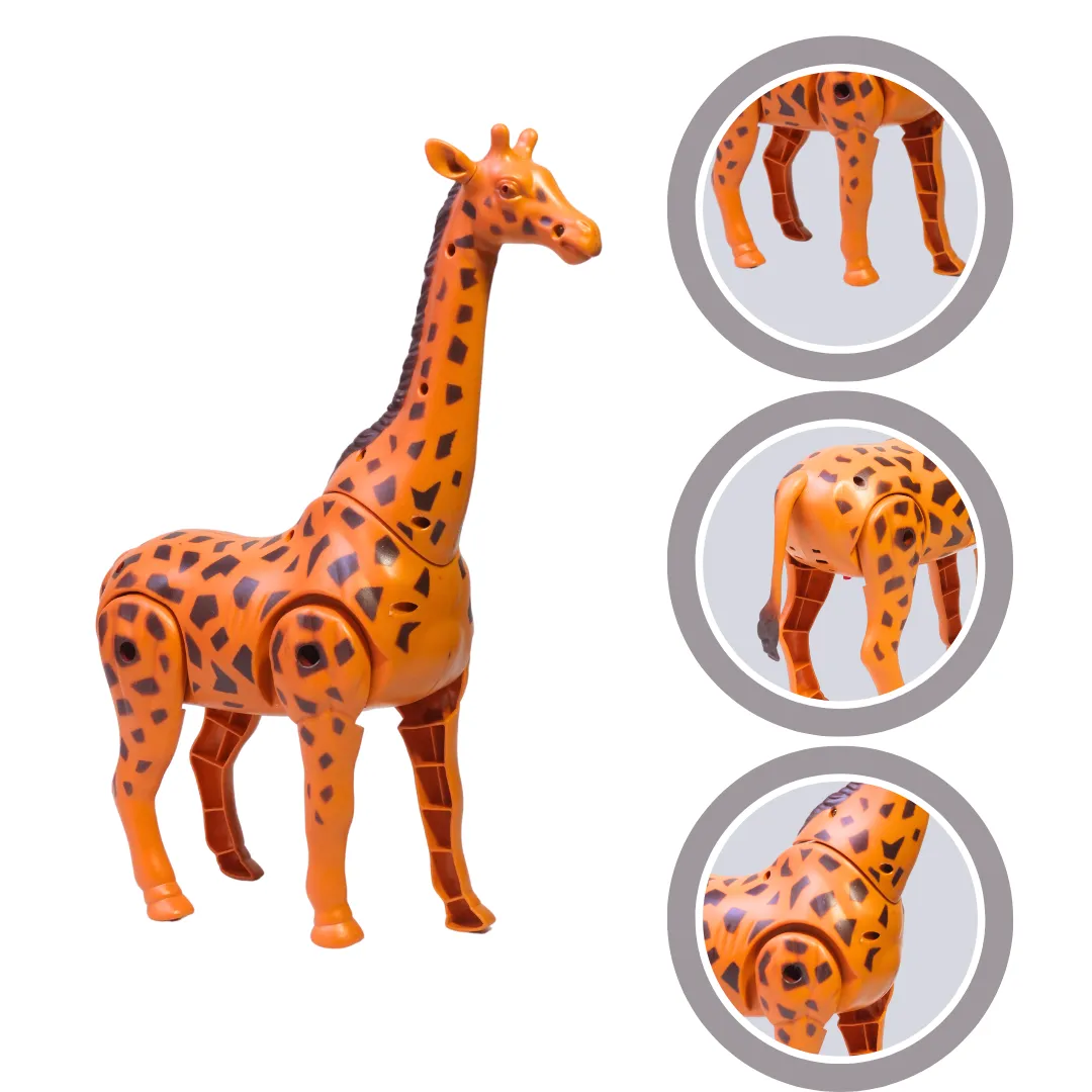 Giraffe Animal Figure Toy with Walking and Realistic Sound, for 2  Years
