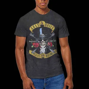Guns 'n' Roses "Appetite For Destruction" Black Dip Dye T shirt