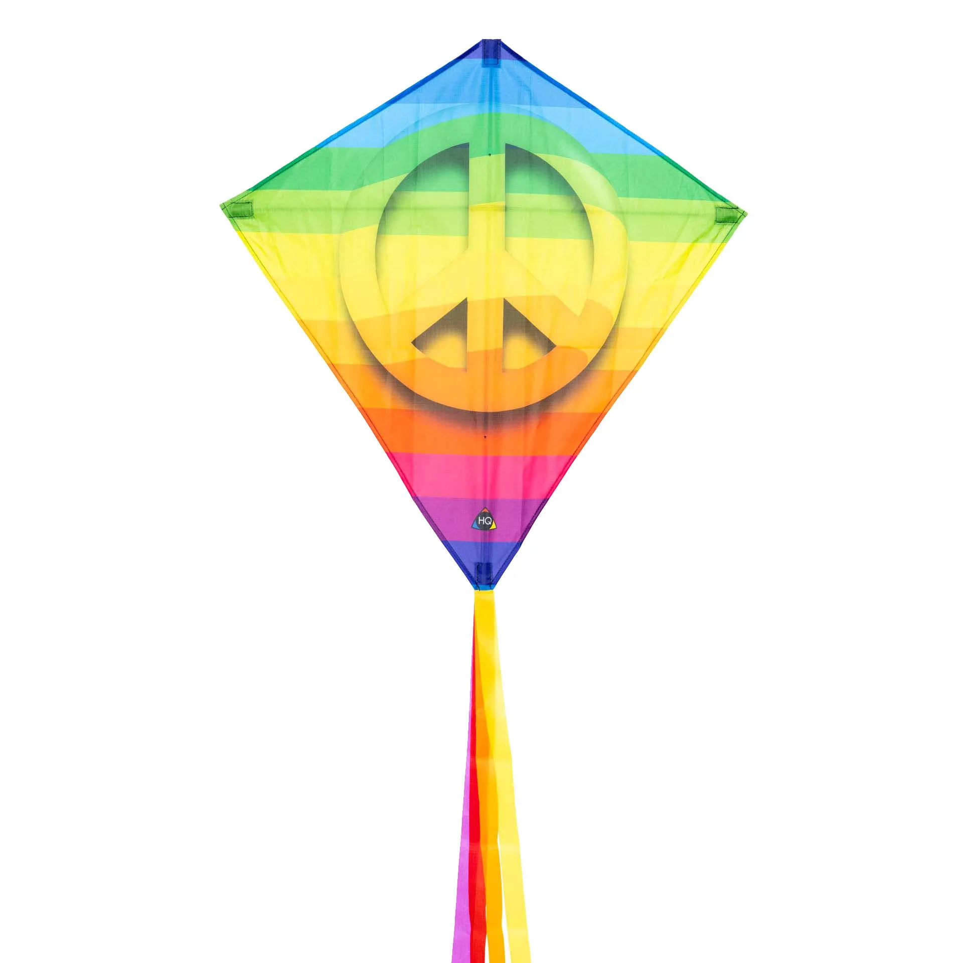 HQ Eco Eddy Rainbow Peace Diamond Kite