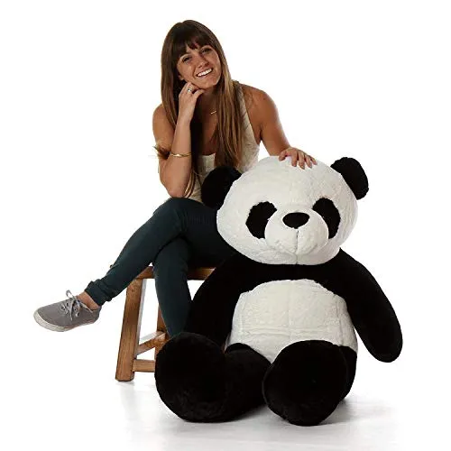 HUG 'n' FEEL SOFT TOYS Long Soft Lovable Huggable Cute Giant Life Size Teddy Bear Child Safe Best for Birthday Gift Valentine Gift for Girlfriend 3 FEET Panda Plush & Stuffed Toys