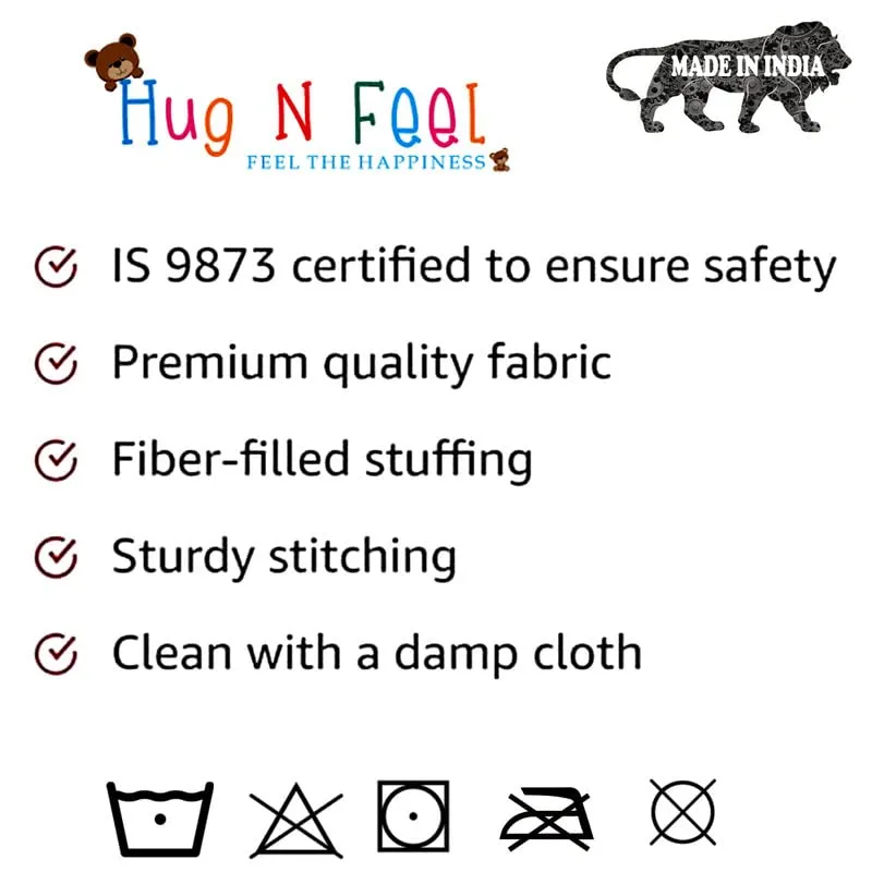 HUG 'n' FEEL SOFT TOYS Loveable HUGABLE Soft Giant Life Size, Long Huge Teddy BearPlush & Stuffed Toys (Best for Someone Special) Cream 4 Feet 120 cm with Free Heart Shape CUSION