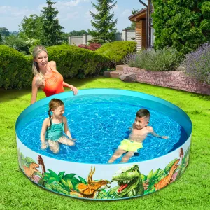 Inflatable Dinosaur Kids Pool w/ Repair Kit, 183x38cm, Bestway