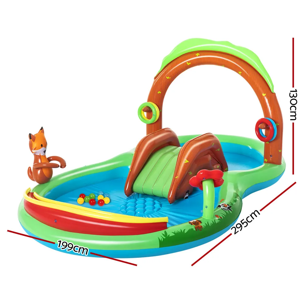 Inflatable Kids Pool with Slide & Water Sprayer, Bestway