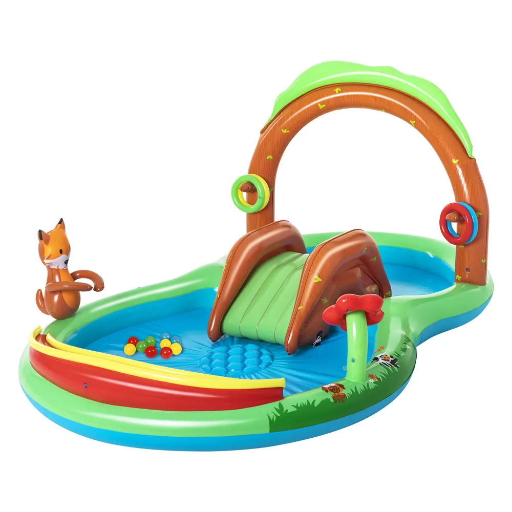 Inflatable Kids Pool with Slide & Water Sprayer, Bestway