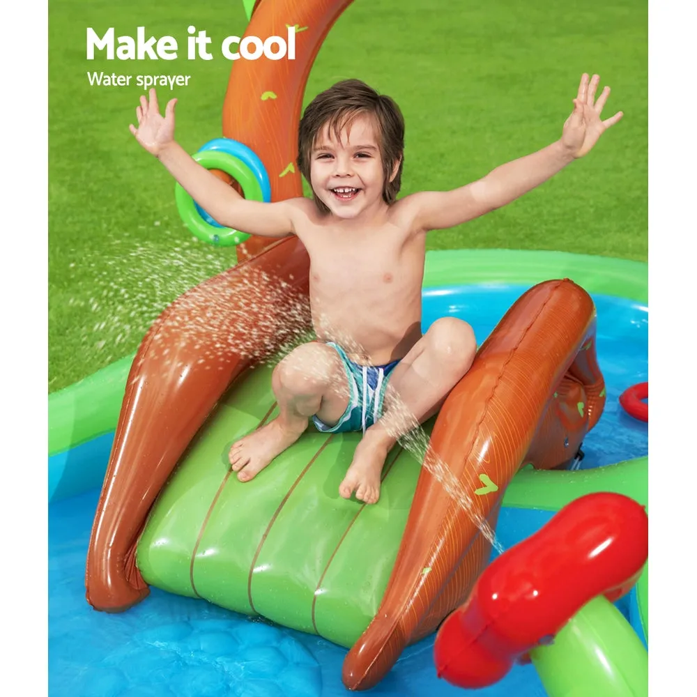 Inflatable Kids Pool with Slide & Water Sprayer, Bestway