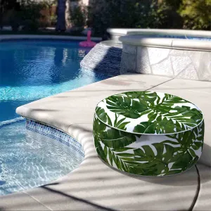 Inflatable Ottoman Palm Green LVTXIII Outdoor
