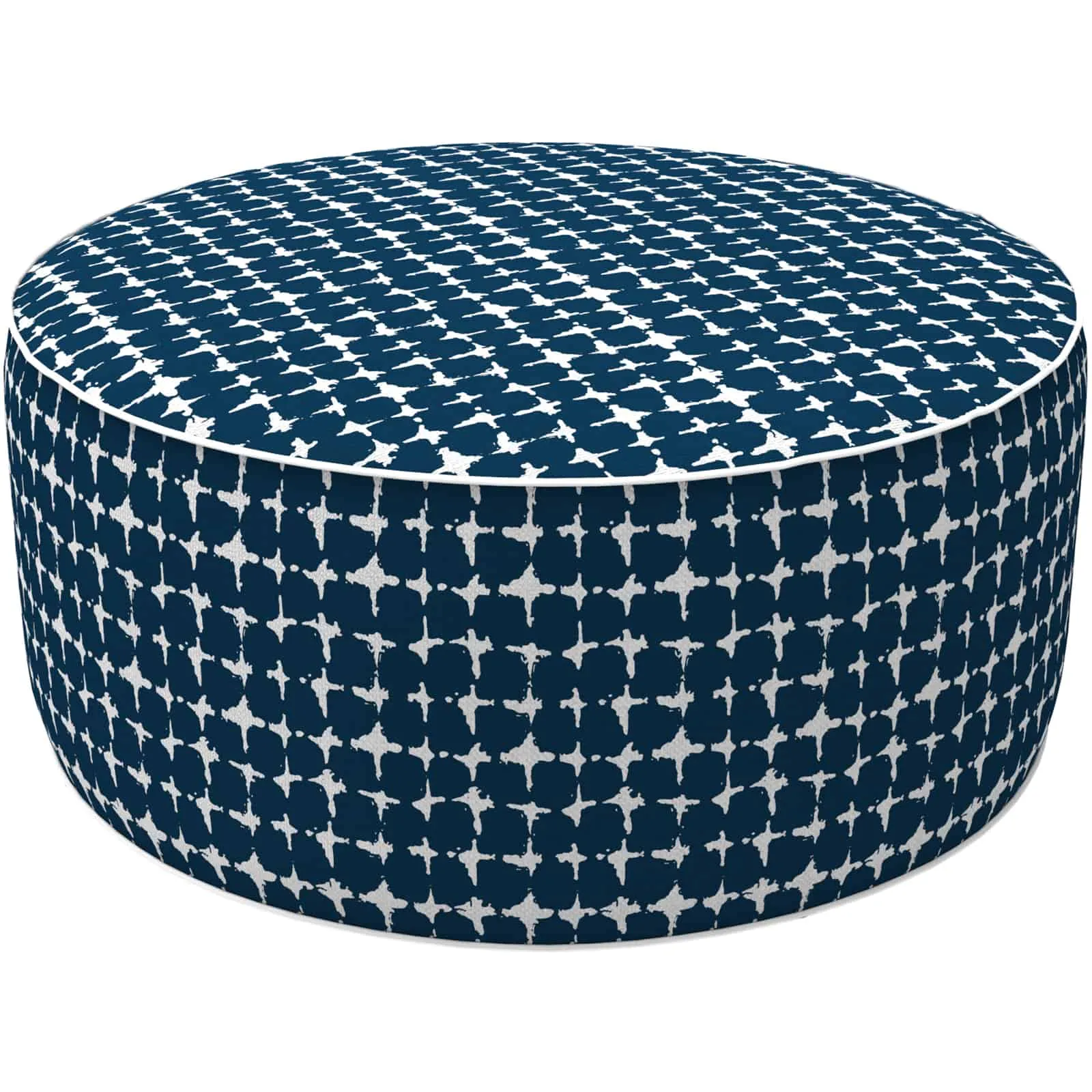 Inflatable Ottoman Tie-dye Navy LVTXIII Outdoor