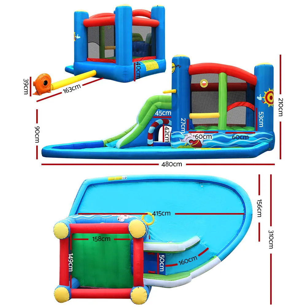 Inflatable Water Jumping Castle Bouncer Kid Toy Slide Splash Pool