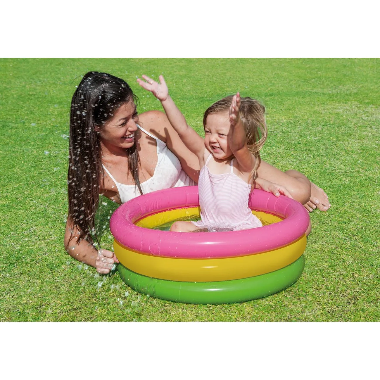 Intex 57107 Sunset Glow 3-Ring Baby Pool 61cm X 22cm