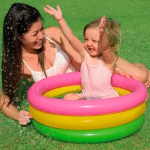 Intex Sunset Glow Baby Pool (24" x 8.5" / 61cm x 22cm) – Fun & Safe Summer Splash Pool for Kids