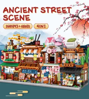 Kawaii Japanese Street Building Blocks