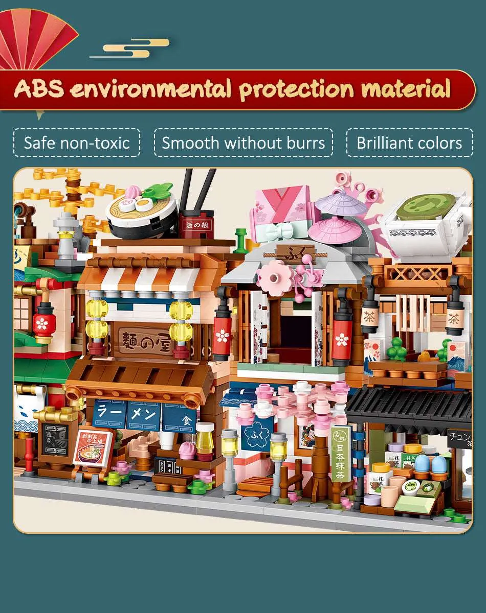 Kawaii Japanese Street Building Blocks