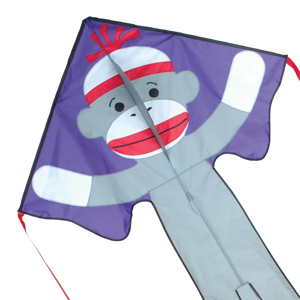 Large Easy Flyer Kite - Sock Monkey