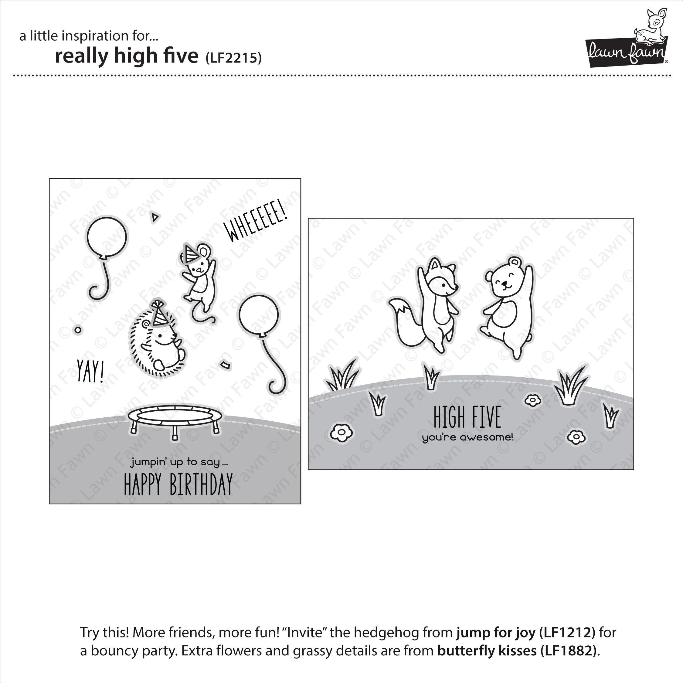 LAWN FAWN: Really High Five