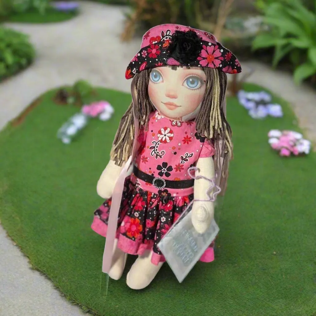 Lidia’s Dolls Storytime Friends Handmade Textile Art Doll   Booklet