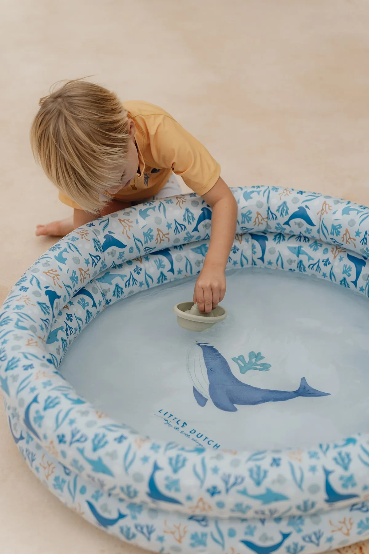 Little Dutch Inflatable Pool 80cm - Ocean Dreams Blue