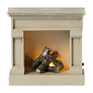 Maileg Fireplace, Vintage Off-white- Mouse