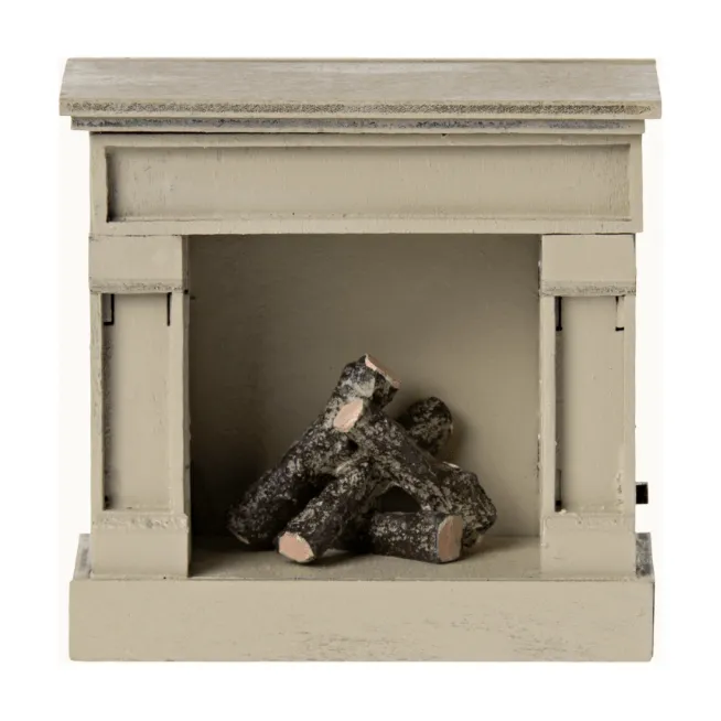 Maileg Fireplace, Vintage Off-white- Mouse