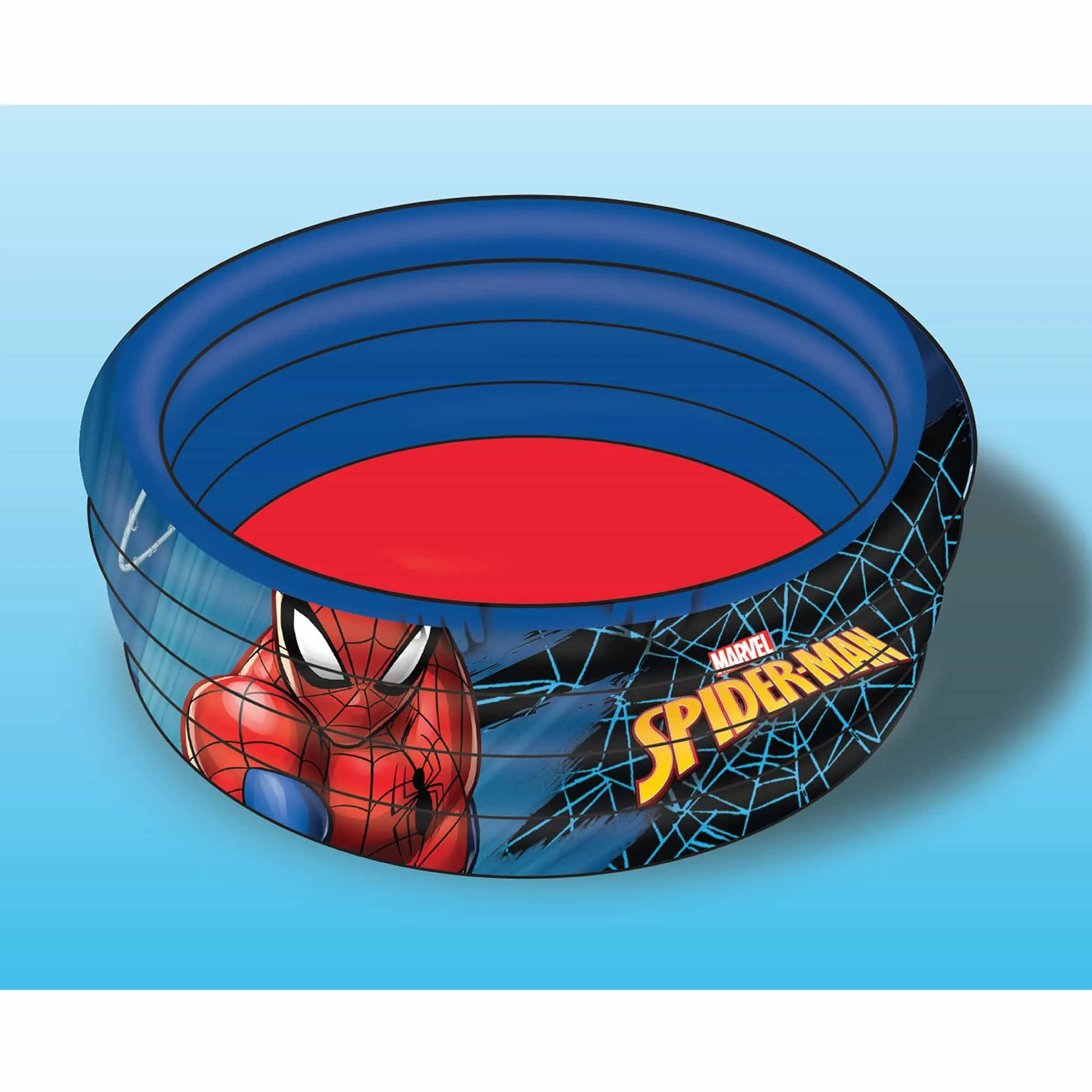 Marvel Spiderman Inflatable Swimming Pool for Kids, 3 Rings Kiddie Pool for Toddlers Infant Baby for Backyard Indoor Outdoor Pool Party Games || 3-8 Years