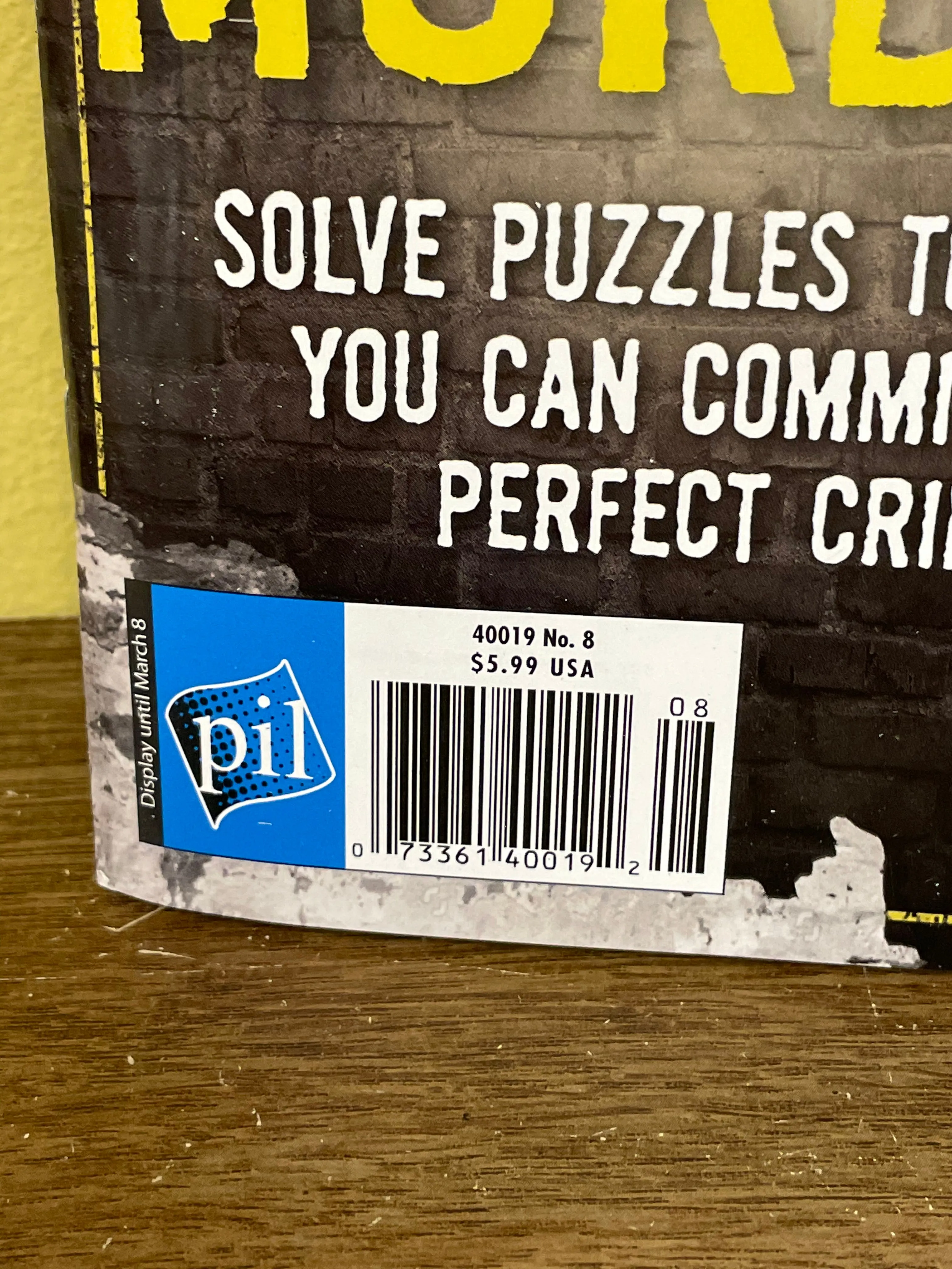 NEW BRAIN GAMES How To Get Away With Murder Mini Series Puzzles #40019-8