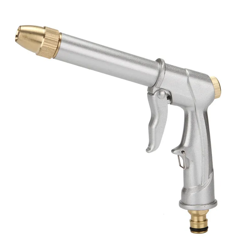 New High-Pressure Car Wash Water Gun Long Mouth Thickened Water Gun Black Silver Household Car Wash Water Gun