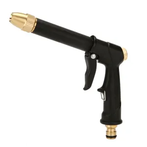 New High-Pressure Car Wash Water Gun Long Mouth Thickened Water Gun Black Silver Household Car Wash Water Gun